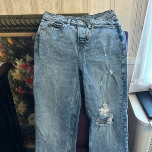 Old Navy Sky-Hi Straight, extra high rise jeans